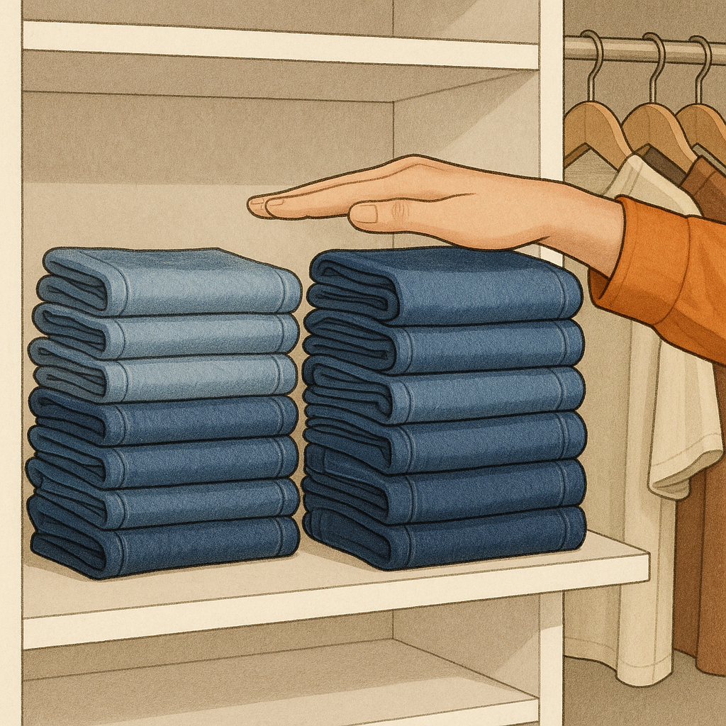 One shelf, one silhouette: stop the stack creep