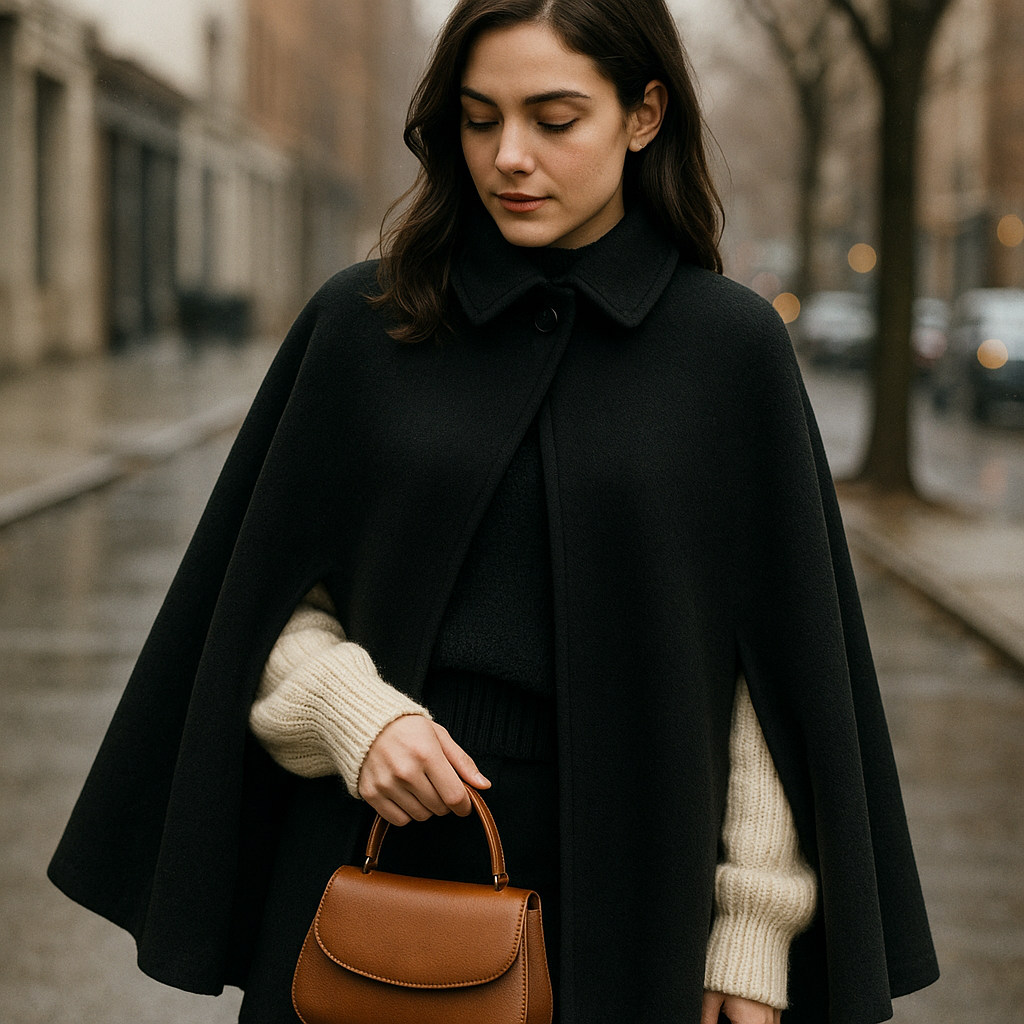 Capes are the 1890s coming back through a modern doorway