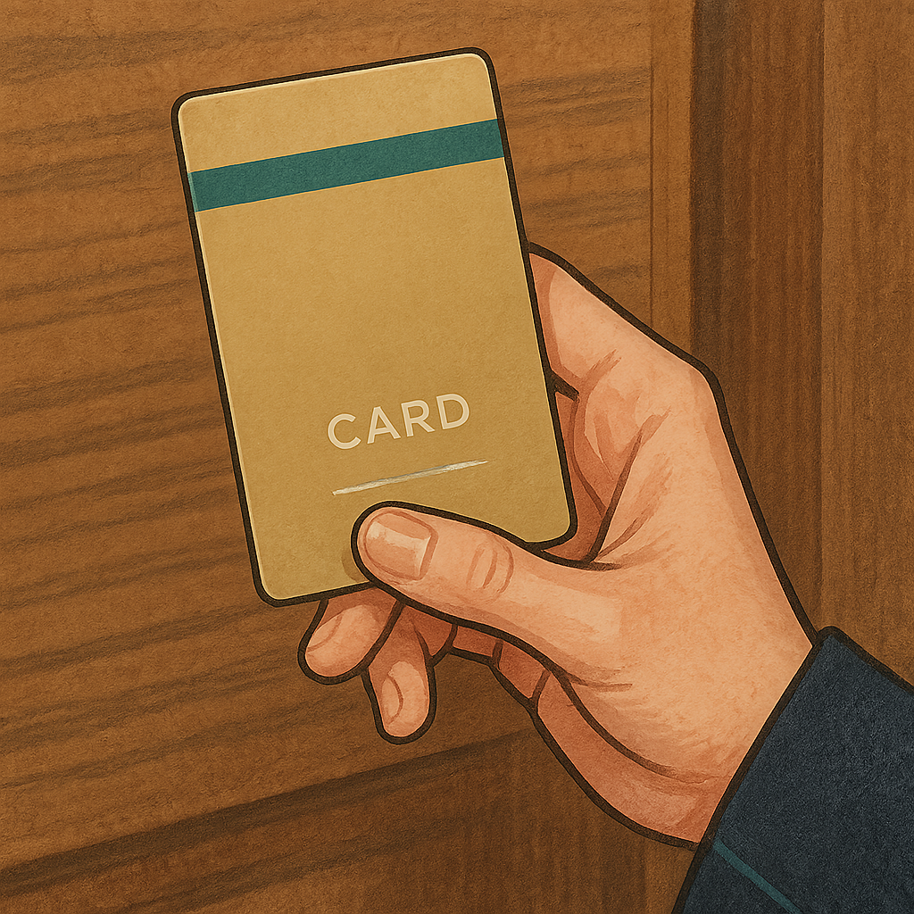 Hotel keycards are my fastest color forecast