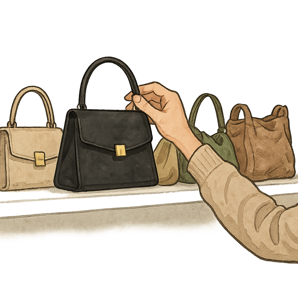 The bag shelf tells you which microtrend will stick