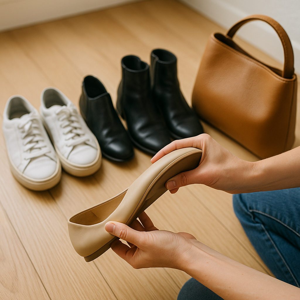 The shoe-and-bag check that predicts what you'll abandon by May