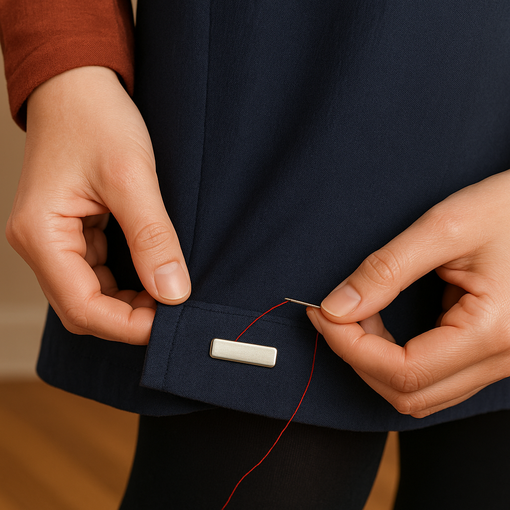 Dress weights for hems that won't behave