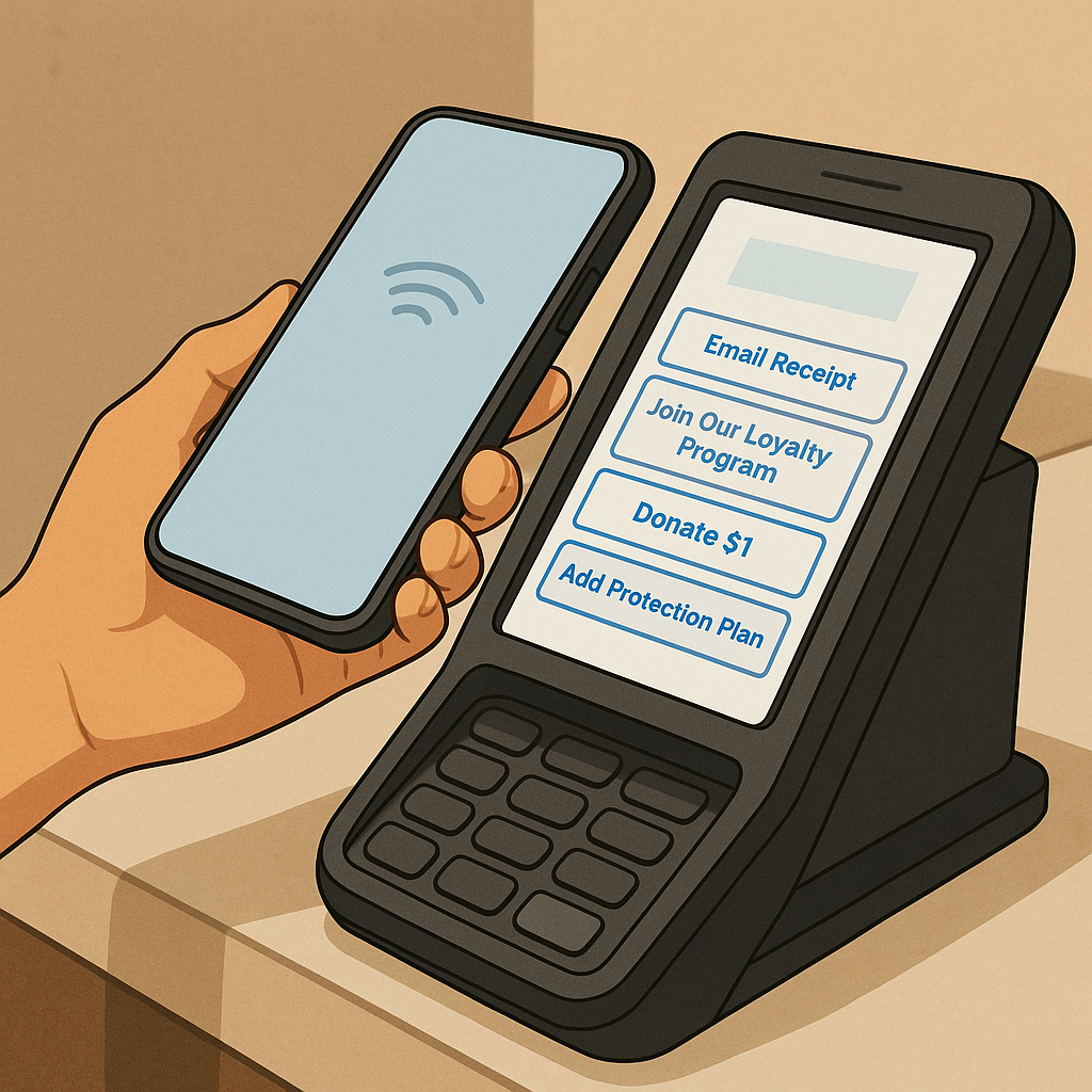 Tap-to-pay receipts are turning checkout into a media channel