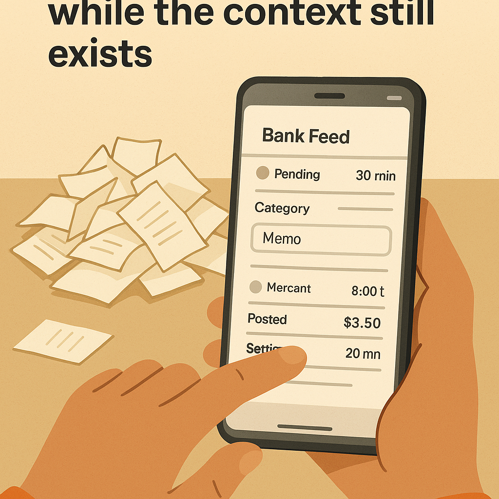 The 48-hour rule: categorize while the context still exists