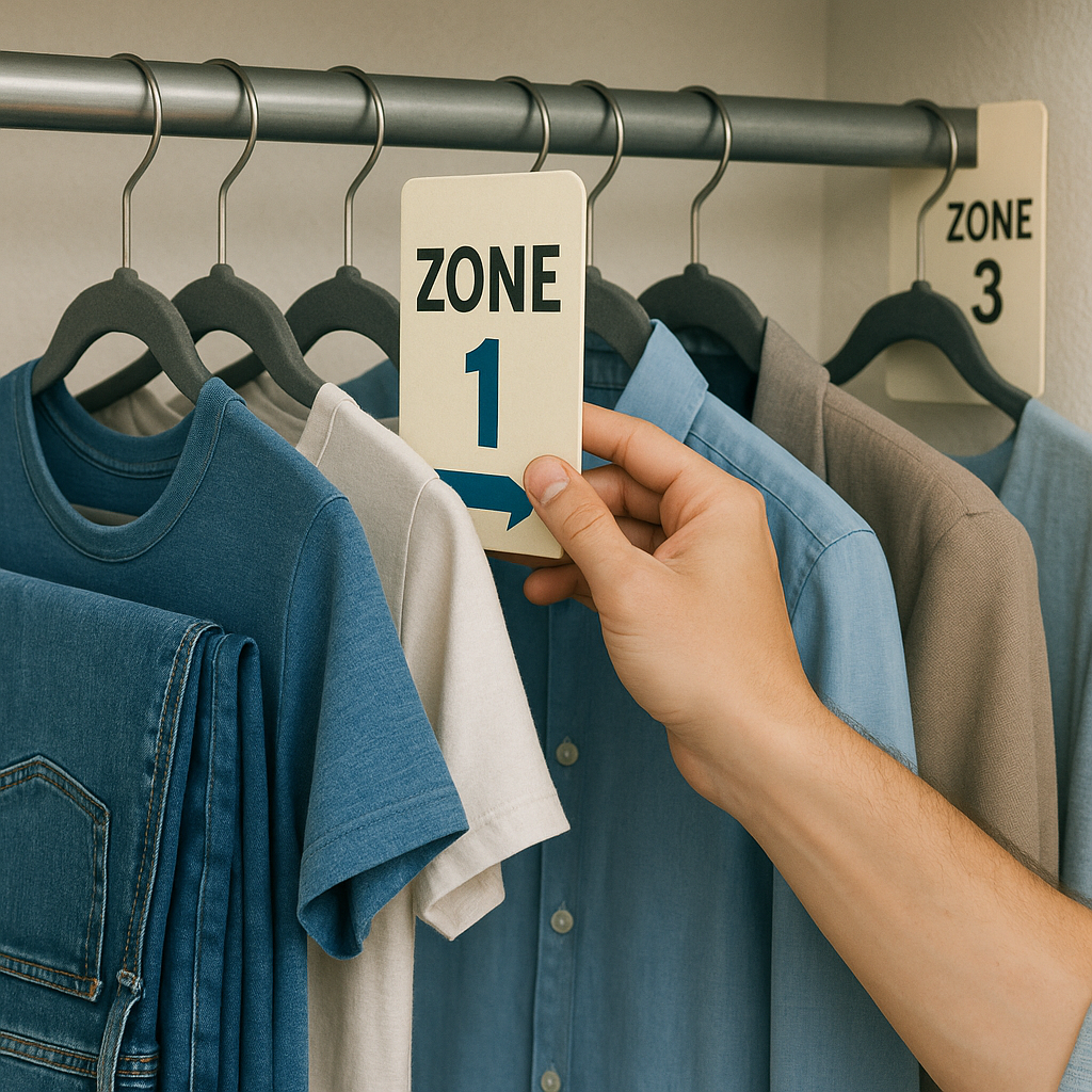 Build a Three-Zone Hanging Plan (and stop donating space to dead air)